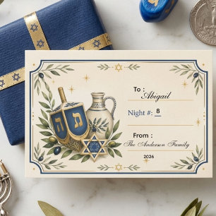 Carte De Correspondance Hanukkah personnalisé, sur mesure