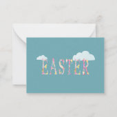 Carte De Correspondance Happer Jour ensoleillé de Pâques Bunny (Dos)