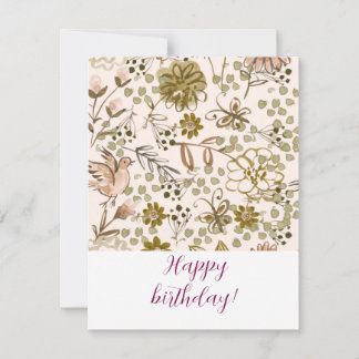 Carte De Correspondance Happy birthday!