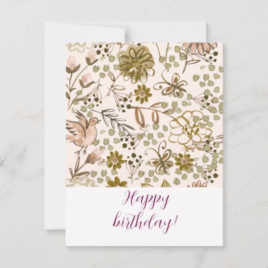 Carte De Correspondance Happy birthday! (Devant)