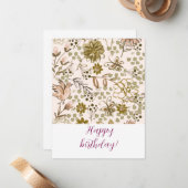 Carte De Correspondance Happy birthday! (Devant/Arrière en situation)