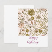 Carte De Correspondance Happy birthday! (Devant / Derrière)