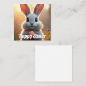 Carte De Correspondance Happy Easter Bunny in the Magic of Spring (Devant / Derrière)