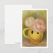 Carte De Correspondance Happy Face Mug (Devant / Derrière)