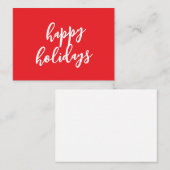 Carte De Correspondance Happy Holidays Christmas New Year Season Message (Devant / Derrière)