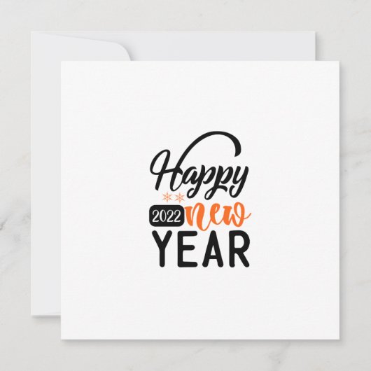 Carte De Correspondance Happy New Year 2022 (Devant)