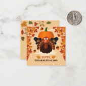 Carte De Correspondance Happy Thanksgiving (Devant/Arrière en situation)