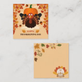 Carte De Correspondance Happy Thanksgiving (Devant / Derrière)