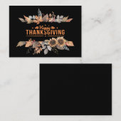 Carte De Correspondance Happy Thanksgiving (Devant / Derrière)