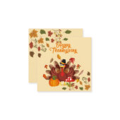 Carte De Correspondance Happy Thanksgiving (Devant/Arrière en situation)