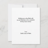 Carte De Correspondance Happy Thanksgiving (Dos)