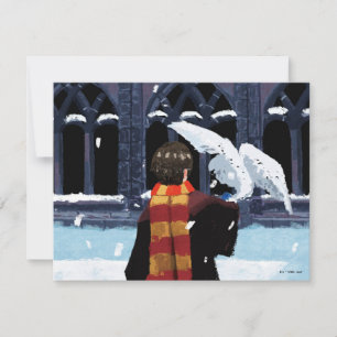 Carte De Correspondance HARRY POTTER™ & Hedwig dans la neige