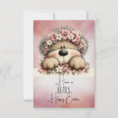 Carte De Correspondance Have a BEARY Happy Easter  (Devant)