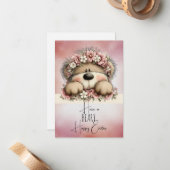 Carte De Correspondance Have a BEARY Happy Easter  (Devant/Arrière en situation)