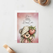 Carte De Correspondance Have a BERRY Happy Easter (Devant/Arrière en situation)