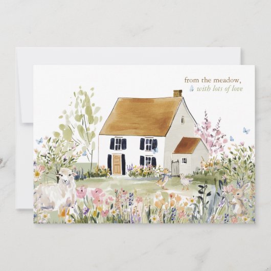 Carte De Correspondance Hearthlight Notes Printemps Douce Prairie Jardin (Devant)