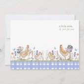 Carte De Correspondance Hearthlight Notes Spring Soft Meadow Gingham (Devant)