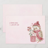 Carte De Correspondance Hearthlight Notes Un Peu D'Amour Romantique Hiver (Devant / Derrière)