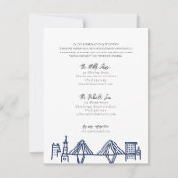 Hébergements Charleston Toile en bleu marine