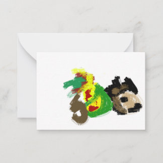 Carte De Correspondance Hedgehog automne jouer agréable