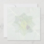 Carte De Correspondance Hello naissance souhaiter bienvenue saluer vert (Dos)