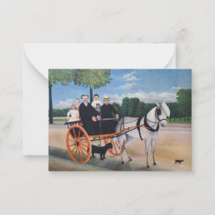 Carte De Correspondance Henri Rousseau - La Carriole du père Junier