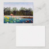 Carte De Correspondance Henri Rousseau - Les Flamants roses (Devant / Derrière)