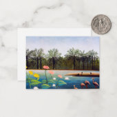 Carte De Correspondance Henri Rousseau - Les Flamants roses (Devant/Arrière en situation)