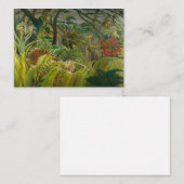 Carte De Correspondance Henri Rousseau - Surpris ! (Devant / Derrière)