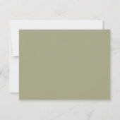 Carte de correspondance hérisson vert olive intemp (Dos)