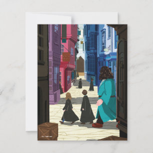 Carte De Correspondance Hermione, HARRY POTTER™ & Hagrid dans Diagon Alley