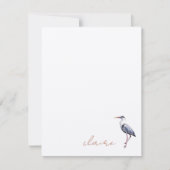 Carte De Correspondance Héron bleu personnalisé (Devant)