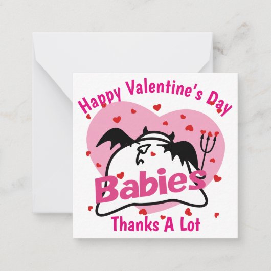 Carte De Correspondance Heureuse Sainte-Valentin DBY avec LOVES (Devant)