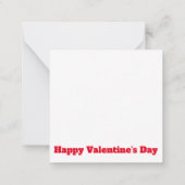 Carte De Correspondance Heureuse Sainte-Valentin FacePanda (Dos)