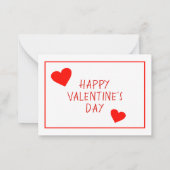 Carte De Correspondance Heureuse Sainte-Valentin | Jolie Sloth Coeur (Dos)