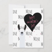 Carte De Correspondance Heureuse Sainte-Valentin | Votre Llama-zing ! | Ll (Devant)