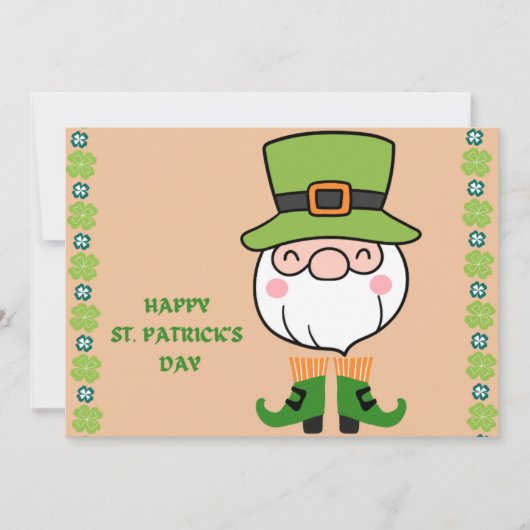 Carte De Correspondance HEUREUX ST. JOUR DE PATRICK Leprechaun (Devant)