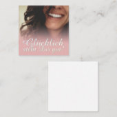 Carte De Correspondance Heureux te va bien ! - Rosé (Devant / Derrière)