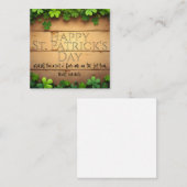 Carte De Correspondance Heureux voeux de la Saint-Patrick 🍀 (Devant / Derrière)