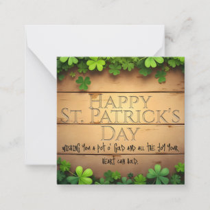 Carte De Correspondance Heureux voeux de la Saint-Patrick 🍀