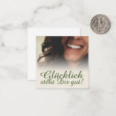 Carte De Correspondance Heureux vous va bien ! (Devant/Arrière en situation)