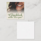 Carte De Correspondance Heureux vous va bien ! (Devant / Derrière)