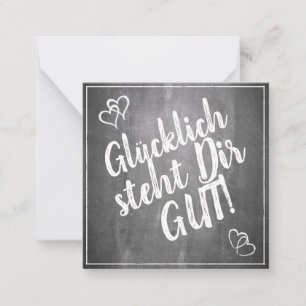 Carte De Correspondance Heureux vous va bien ! - dans le style tableau no