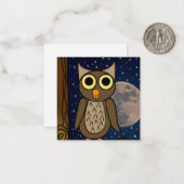 Carte De Correspondance hibou (Devant/Arrière en situation)