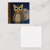 Carte De Correspondance hibou (Devant / Derrière)