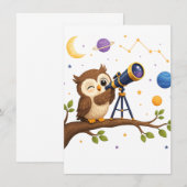Carte De Correspondance Hibou Starwatch (Devant / Derrière)