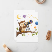 Carte De Correspondance Hibou Starwatch (Devant/Arrière en situation)
