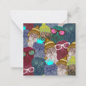 Carte De Correspondance Hibou sur la couronne (Dos)