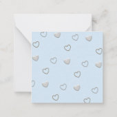 Carte De Correspondance Hippo Boy Blue Classroom Saint-Valentin (Dos)