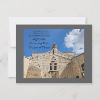 Carte De Correspondance His Name is Wonderful Counselor Notecard